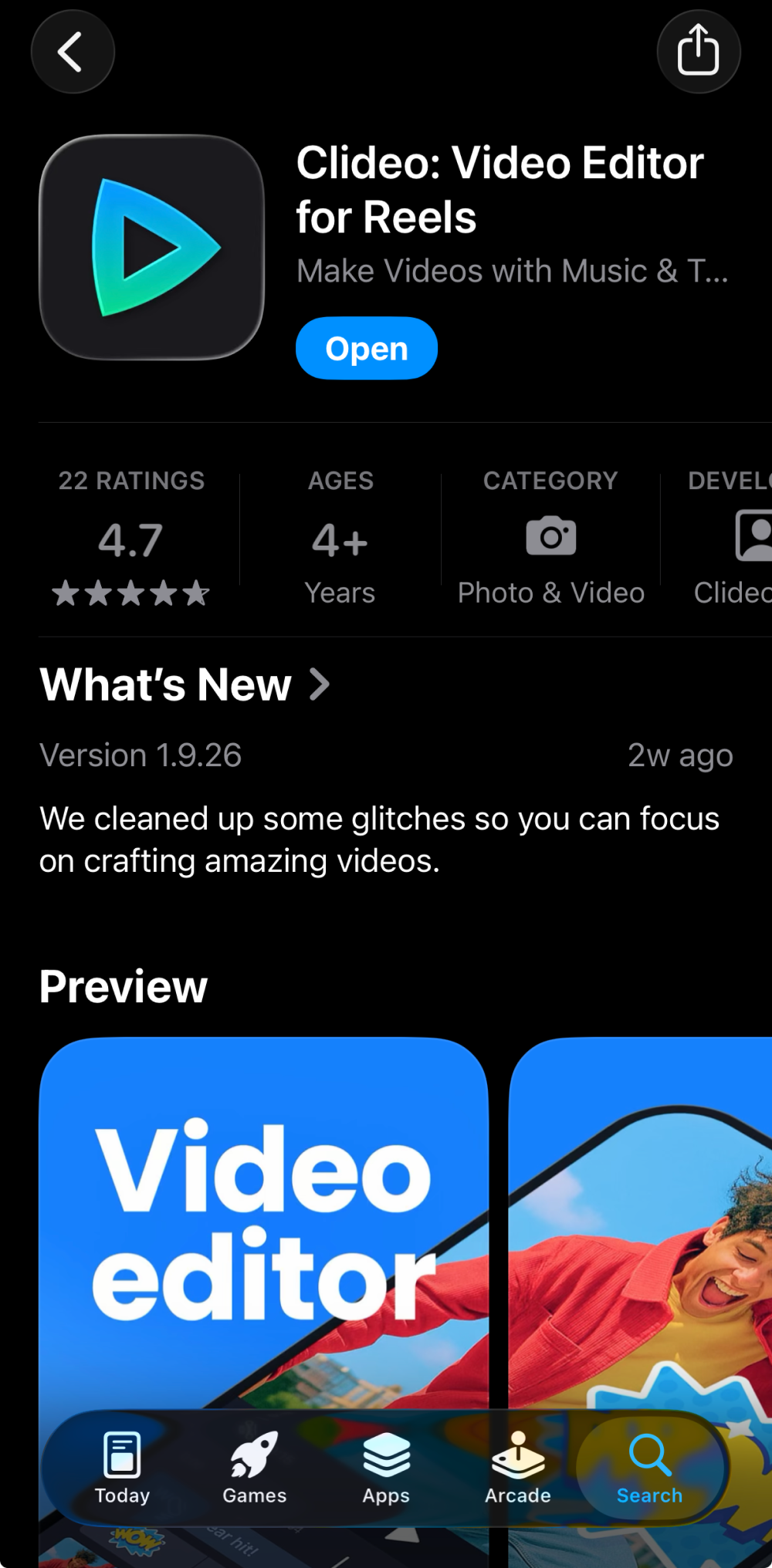 Video editor app to turn video into GIF on iPhone