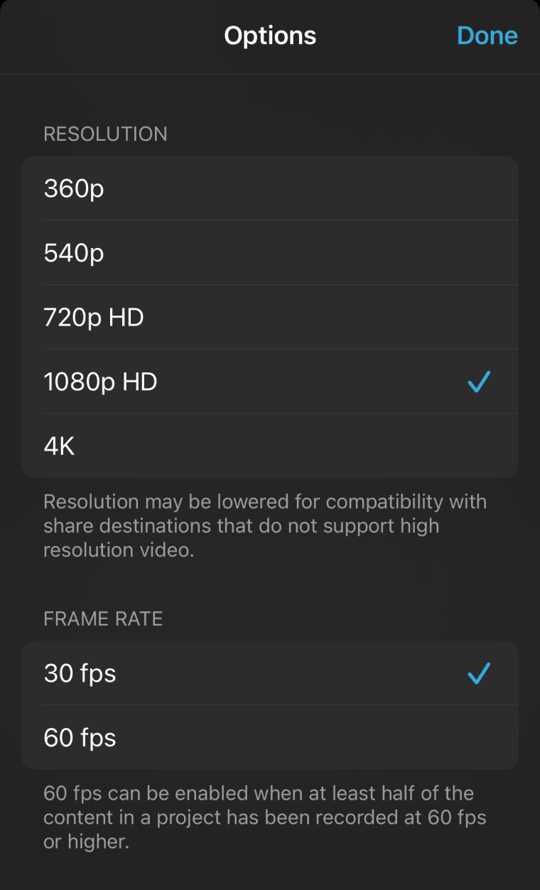 Video compression in iMovie Compress video in iMovie