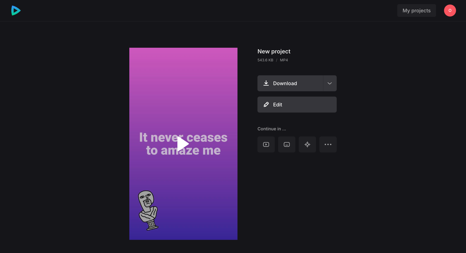 Download text only video
