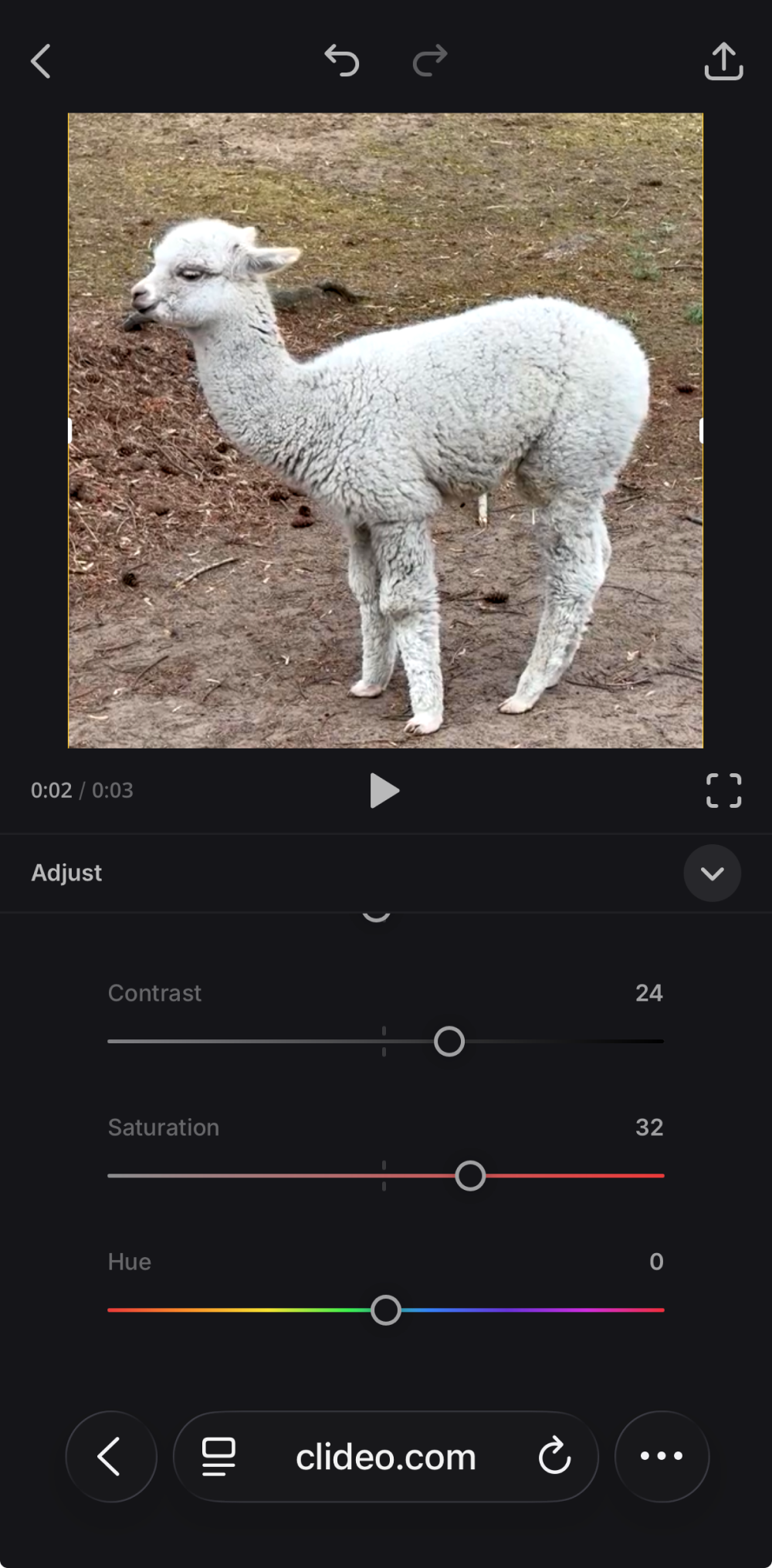 Edit file to turn video into GIF