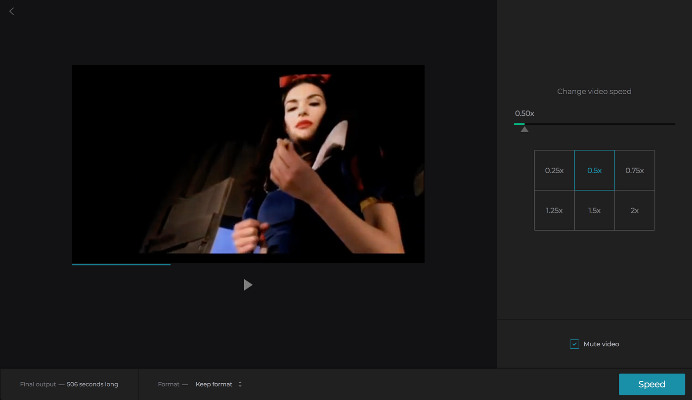 How to make slow motion video Select the needed video speed for slow motion effect