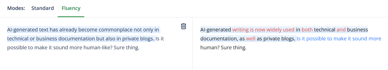 Example of AI content humanization 2 Humanized AI content mode 2