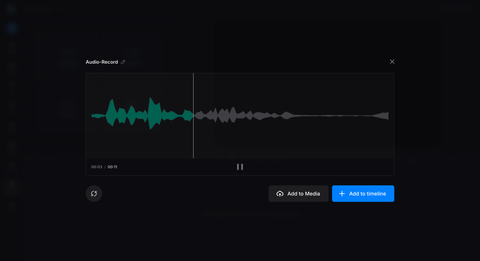 Listen to voice recording
