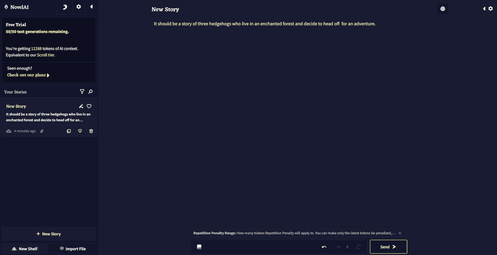 Novel Ai User Interface 6 Best AI Novel Writing Software Tools — Clideo
