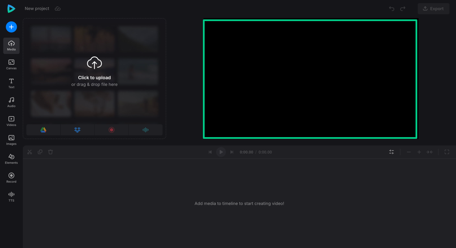 Project to make a text only video