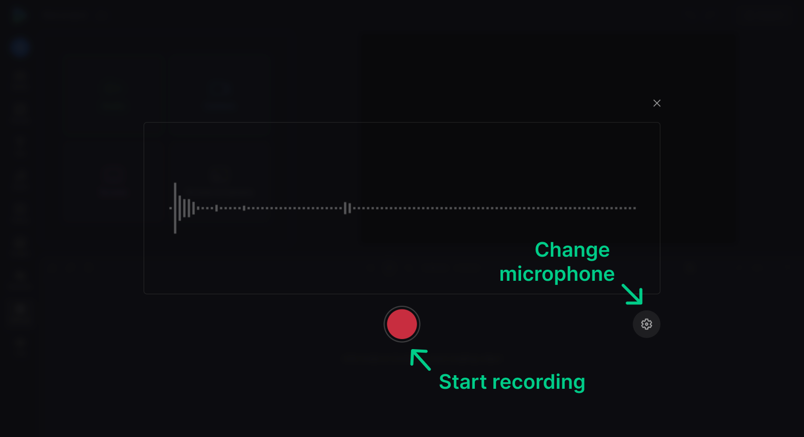 Record voice