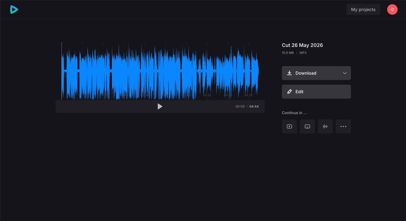 Save audio from video
