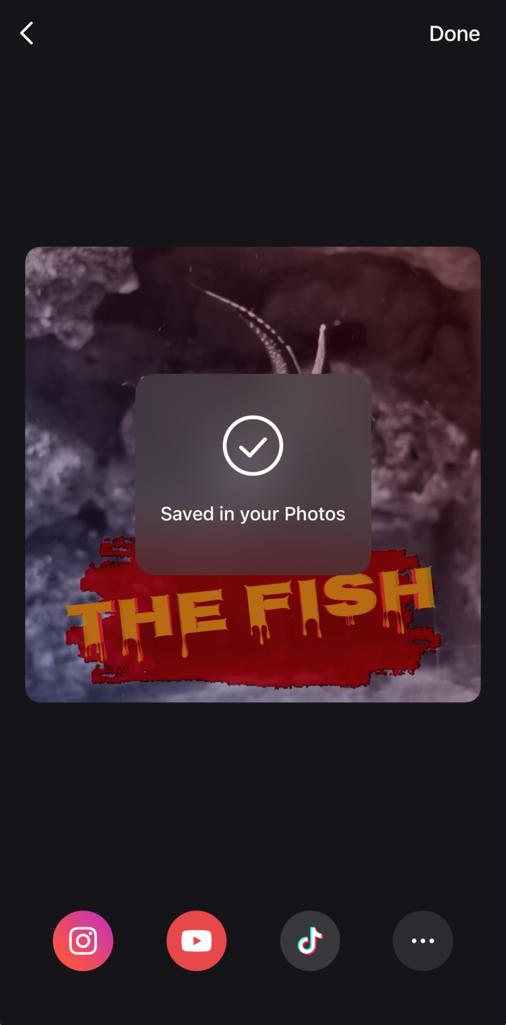 Save live photo as video