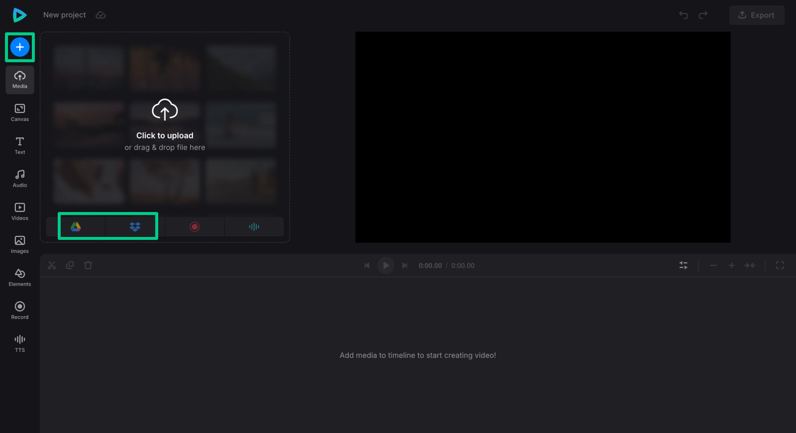 Upload assets to add a Halloween sticker to video