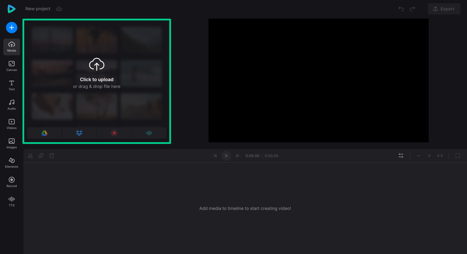 Upload assets to make Halloween GIF