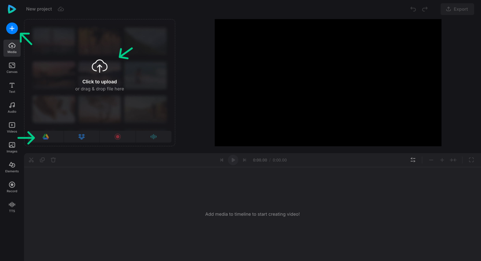 Upload files to put multiple videos on one screen