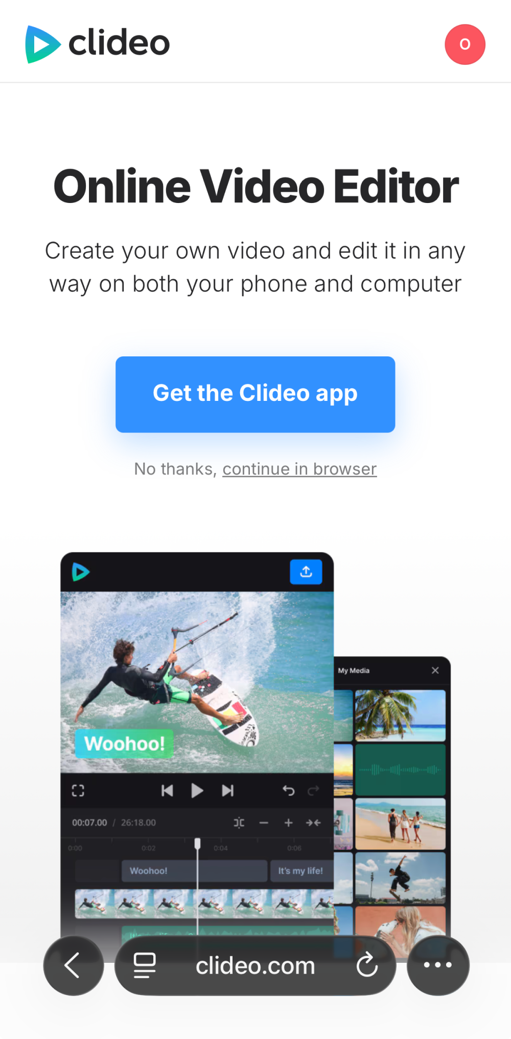 Video editor to turn video into GIF on iPhone