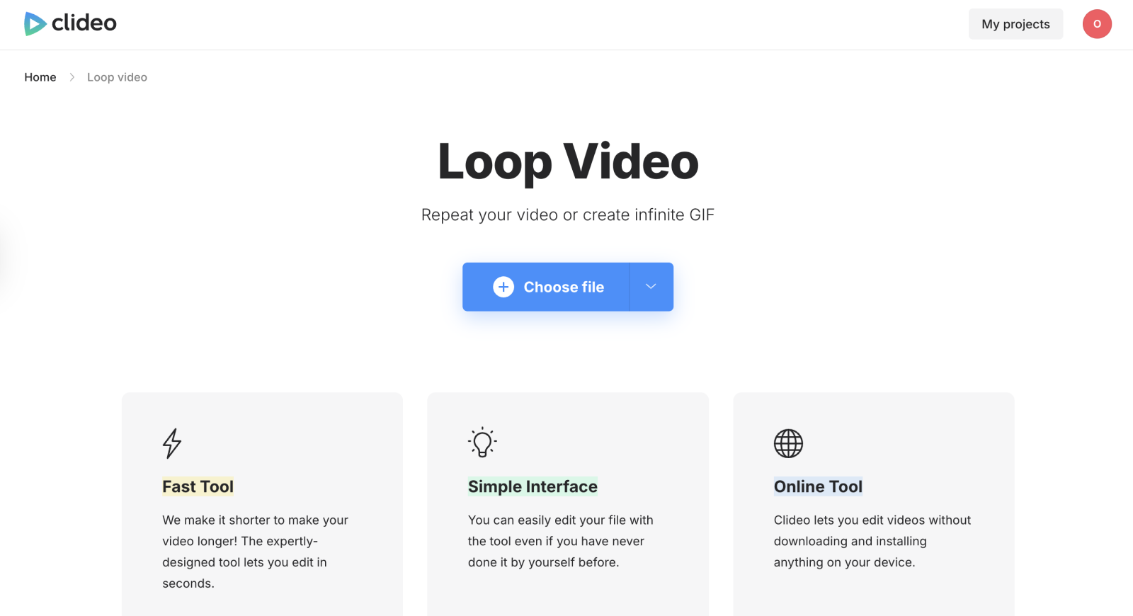 Loop video tool Video to GIF looper